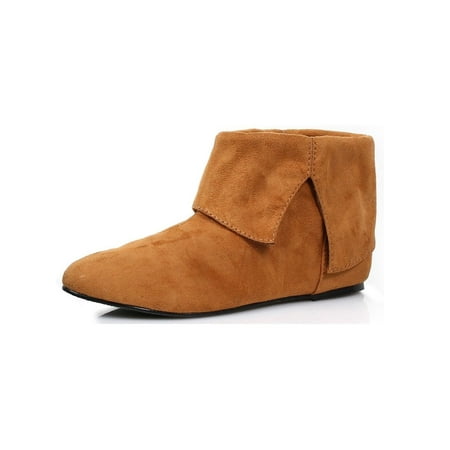 Brown Moccasin Child Boots 13//1 Medium Ellie Shoes Brown